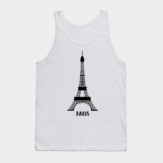 Paris, France Eiffel Tower Tank Top by gorff